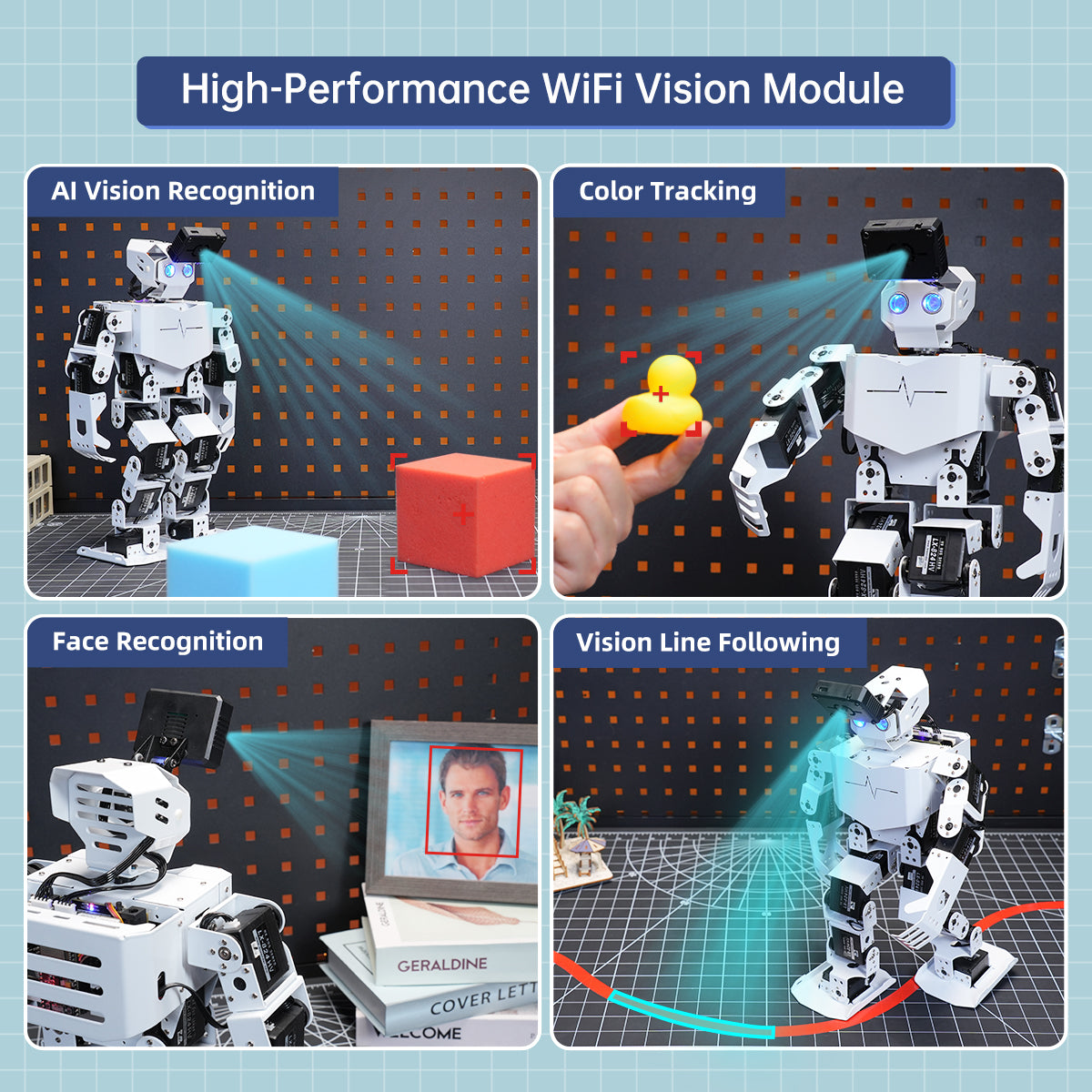 Hiwonder Tonybot Humanoid Robot with Vision AI & Voice Interaction, Educational Programming Kit, Supports Arduino, Scratch & Python Hiwonder Tonybot Humanoid Robot with Vision AI & Voice Interaction, Educational Programming Kit, Supports Arduino, Scratch & Python
